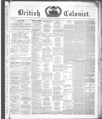 British Colonist (February 13, 1846)