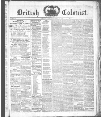 British Colonist (February 20, 1846)