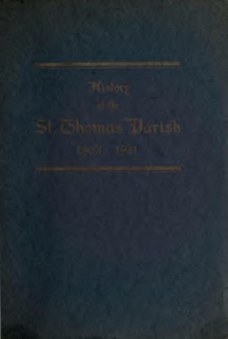 History of the St. Thomas Parish 1803-1921
