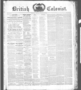 British Colonist March 20, 1846)