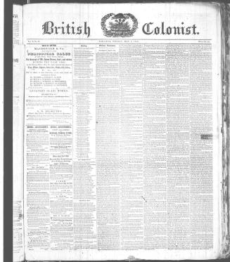British Colonist May 08, 1846)