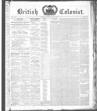 British Colonist May 22, (1846)