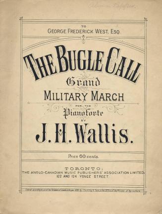 The bugle call: grand military march for the pianoforte