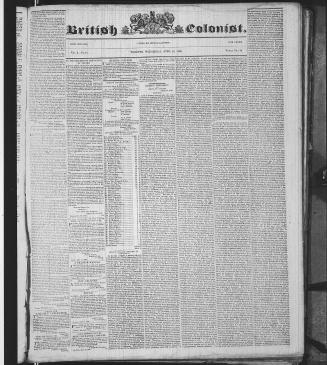 British Colonist (April 29, 1840)