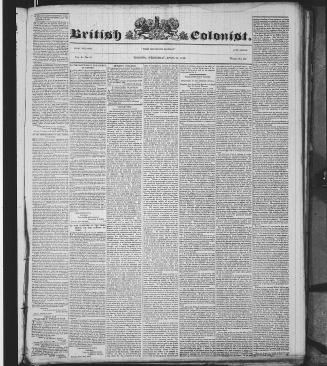 British Colonist (April 22, 1840)