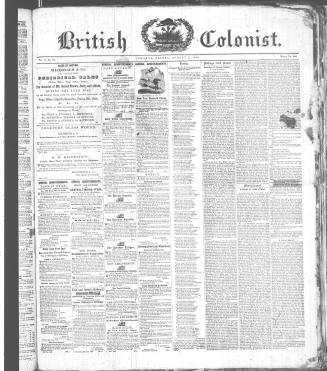 British Colonist August 07, (1846)
