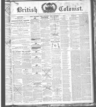 British Colonist September 18, (1846)