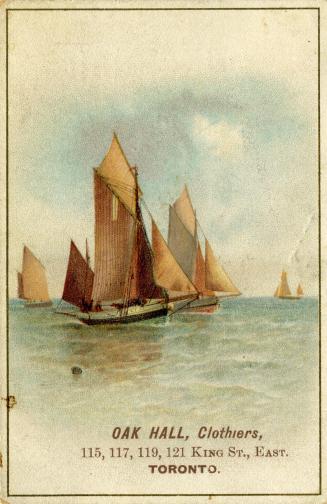 Illustration of sailboats on the water