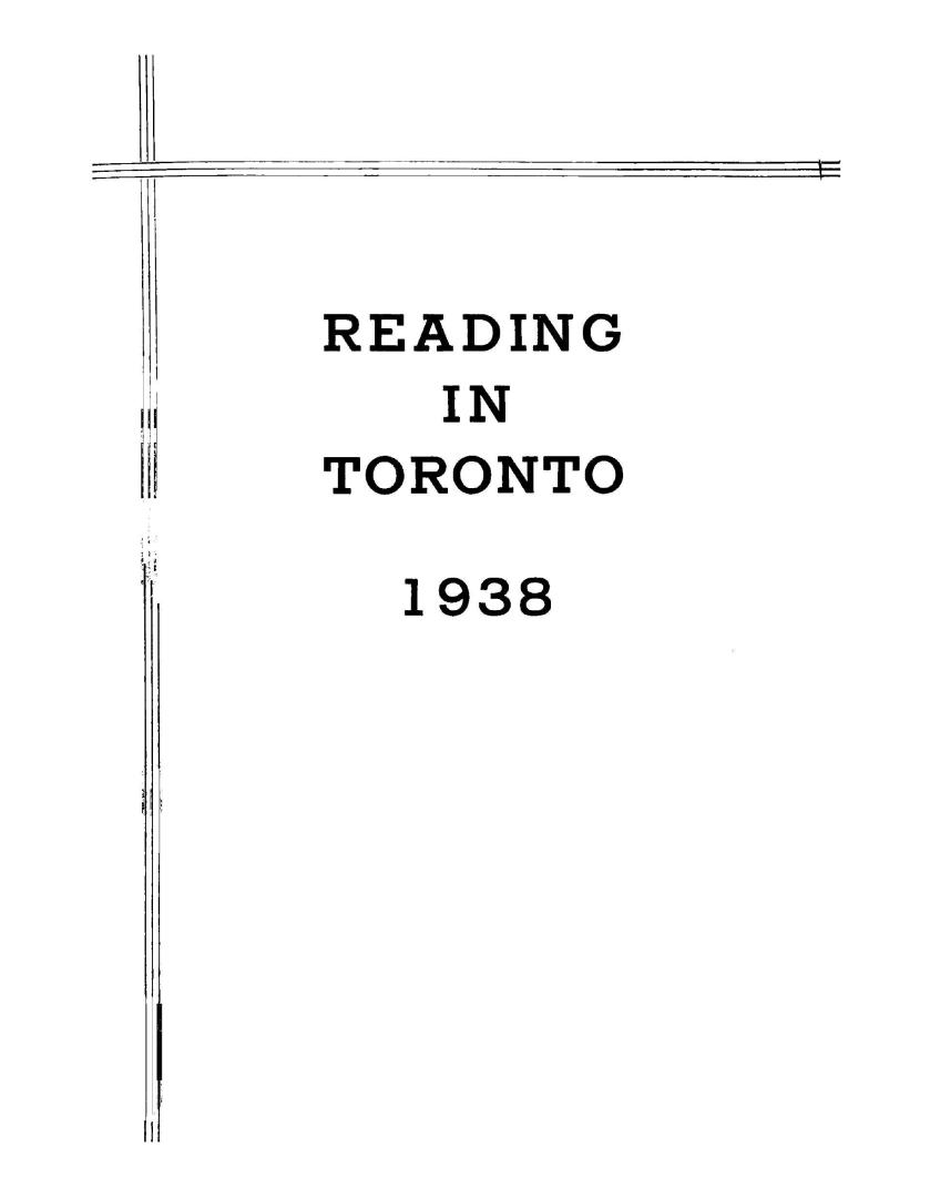 Toronto Public Library Board. Annual report 1938