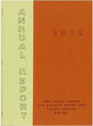York Public Library (Ont.). Annual report 1972