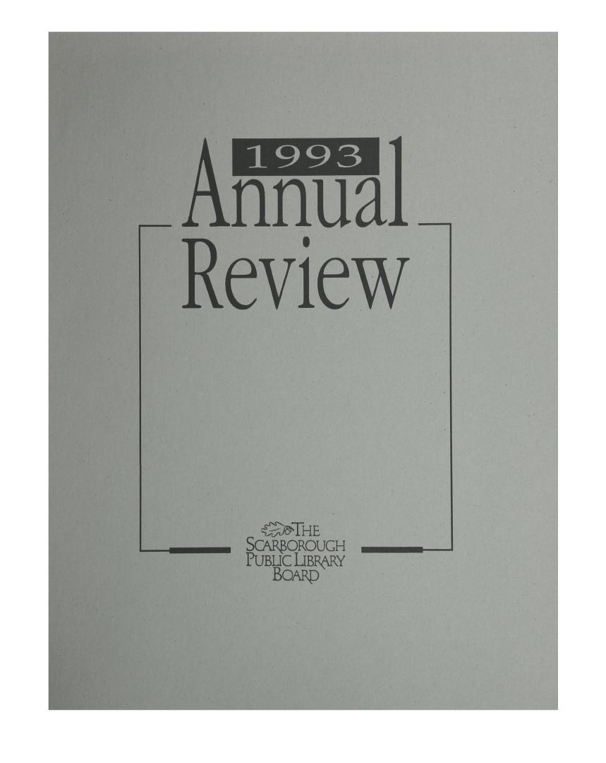 Scarborough Public Library (Ont.). Annual report 1993