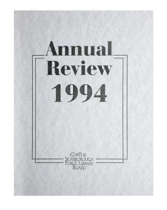 Scarborough Public Library (Ont.). Annual report 1994