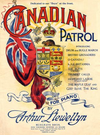 Cover features: title and composer information; Canadian crest with beaver, crown, Red Ensign f ...