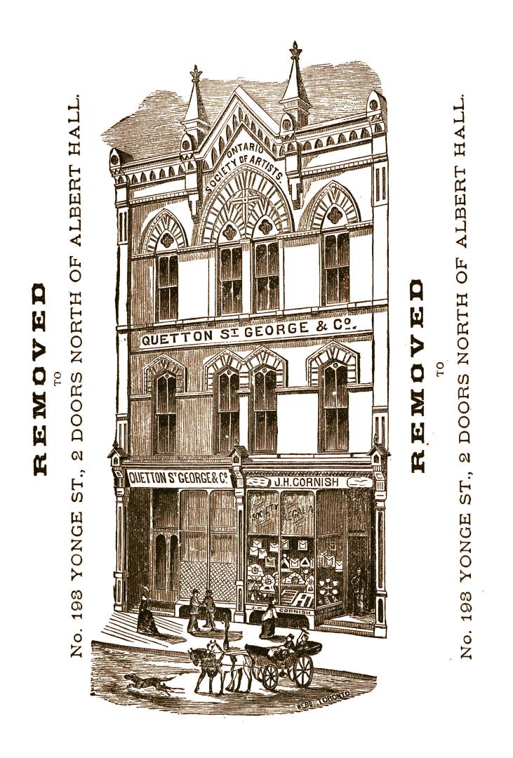 Orange cover has illustration of building showing street frontage, including the shop window of ...