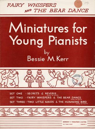 Miniatures for young pianists. Set two. Fairy whispers, and The bear dance