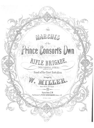Cover features: title and composition information within decorative embellishments (black ink o ...
