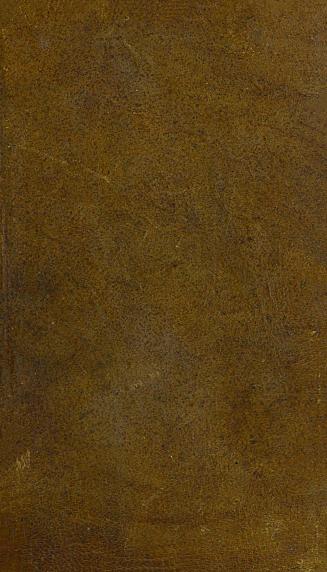 Book cover: brown leather, unadorned.