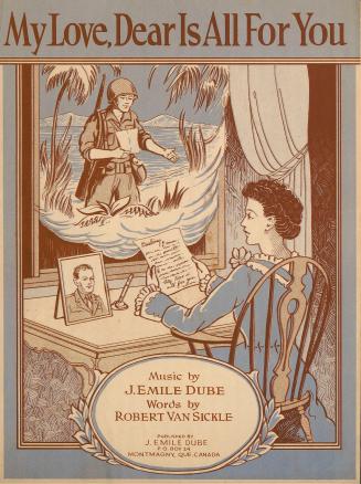 Cover features: title and composition information; drawing of a woman seated at a desk reading  ...