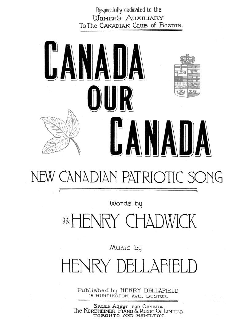 Cover features: title and composition information; drawing of a maple leaf and Canadian crest ( ...