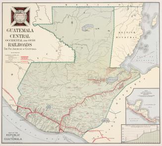 Map of the Republic of Guatemala