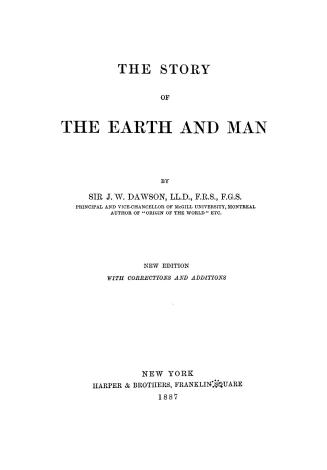 The story of the earth and man