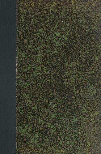 Green and brown marbled cover. Spine bound in dark blue.