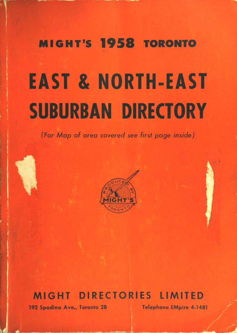 Toronto east and north east suburban directory