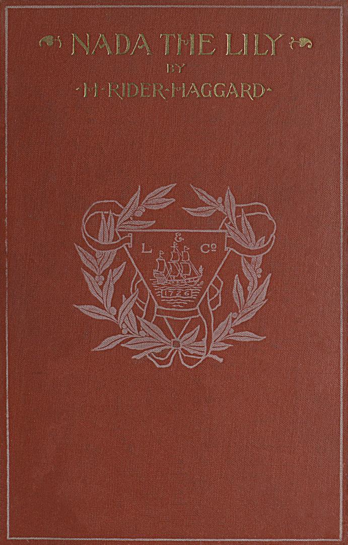 Book cover: Red cloth with gold text and silver shield emblem showing a sailing ship.