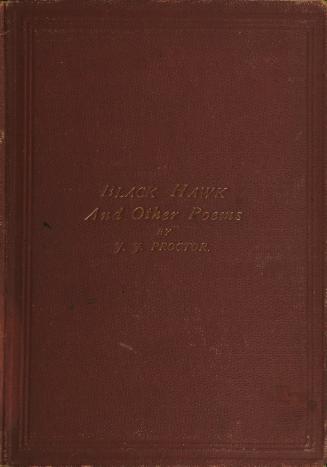 Brown leather hardcover with the copper inscriptions on the front - the tile and the author's n ...
