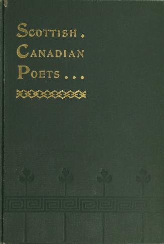Green cloth bound book with embossed decorations and a title on the spine and front imprinted i ...
