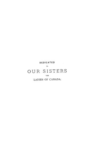 Black text on white cover page reads "Dedicated to our sisters the Ladies of Canada"