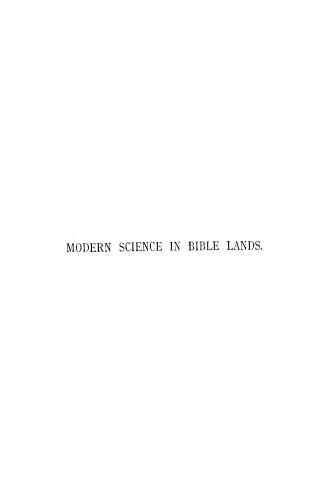 Black text on white title page reads: "Modern Science in Bible Lands"